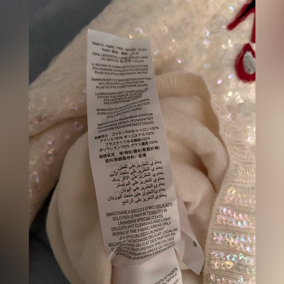 Gucci Ivory Sequin Embellished Knit - Picture 6 of 8